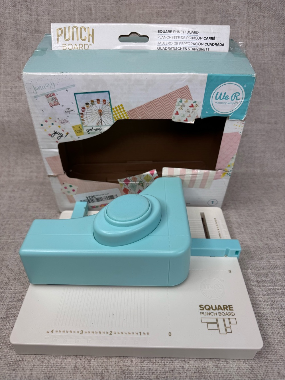 We R Memory Keepers Square Punch Board paper cutting tool crafting projects